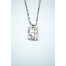 IDR Trend Gümüş Kaplama Örme Zincir Kolye