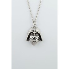 IDR Star Wars - Darth Vader Gümüş Kaplama Düz Zincir Kolye