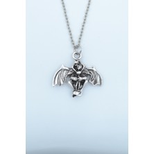 IDR Ejderha Gümüş Kaplama Düz Zincir Kolye