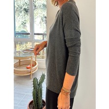 The Secret Woman Yumoş V Yaka Triko Kazak