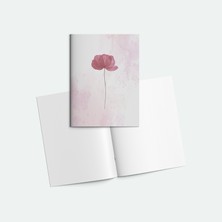 Tuffy Design Çiçek Baskılı Zımbalı A5 Not Defteri