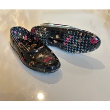 Karışık Desenli Çiçekli Kadın Lastik Bahçe ve Iş Ayakkabısı