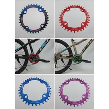 Ovela Bisiklet Aynakol Tek Yaprak Mtb Dişlisi 8/9/10/11 Vites 34T Narrow-Wide Kırmızı