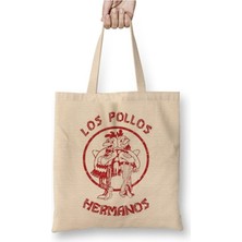 Toyaso Los Pollos Hermanos Bez Çanta Uzun Saplı Alışveriş Çantası Sevgiliye Arkadaşa Hediye