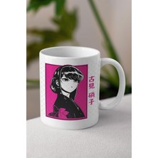 Toyaso Half Komi Anime Temalı Beyaz Kupa Bardak Sevgiliye Arkadaşa Hediye