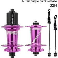 Bisiklet Dünyam Hassns Pro 7 Ön Arka Göbek Seti 32 Delik (Mor)