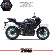 Mt-25 Sticker Kaplama Venom Motor Kaplama Modeli Hazır Kit 2019-2024 Uyumlu