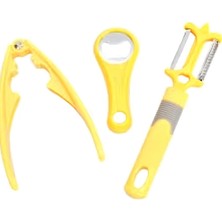 Turanyolu Pratik Mutfak Seti: Fındık Kırıcı, Soyacak ve Açacak, Renkli 3'lü Set