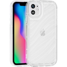 Vissona iPhone 11 Uyumlu Telefon Kılıfı Kamera Çıkıntılı Kabartmalı Parlak Desenli Darbe Emici Silikon Kılıf