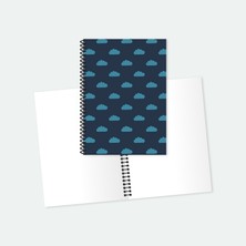 Tuffy Design Bulut Baskılı Helezon Spiralli A5 Not Defteri