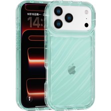 Vissona iPhone 17 Pro Uyumlu Telefon Kılıfı Kamera Çıkıntılı Kabartmalı Parlak Desenli Darbe Emici Silikon Kılıf