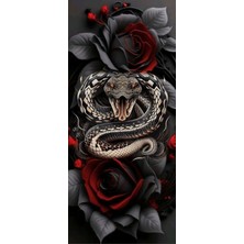 Aydın Garage Kapı Direk Kaplama Folyosu Baskılı Sticker Sağ-Sol 2 Adet 22*50 cm