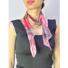 Gönülden Tasarım Etnik Desenli Kadın Fular Boyun Bağı 110X15 cm