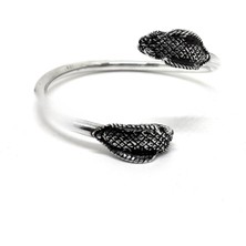 Oya Silver Ayarlanabilir Ejderha Yelesi Gümüş Bilezik