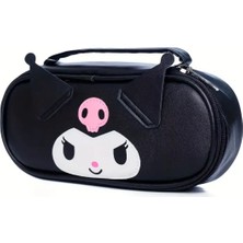 Ada Çanta Kırtasiye Çocuk Kalem Kutusu Kuromi Figürlü Siyah K1005
