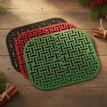 Grand Fine Art 2 Adet Dikdörtgen Keçe Amerikan Servis 33X44-DESENLI Amerikan Servis