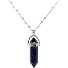 Ily Jewelry 925 Ayar Gümüş Lacivert Yıldız Taşlı Kolye