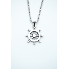 IDR Dümen Gümüş Kaplama Örme Zincir Kolye