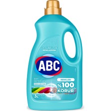 2 Adet  Abc Sıvı Bakım Deterjanı Renkliler 50 Yıkama 3000 ml