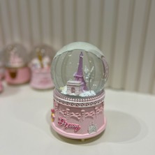 Taşmeran Paris Eyfel Kulesi Unicorn Motorlu Işıklı Müzikli Büyük Boy Kar Küresi TKY0404