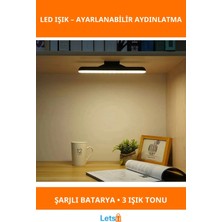 Letsii Ton Ayarlı Dokunmatik LED Işık Şarj Edilebilir Gün Işığı