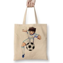 Toyaso Tsubasa Bez Çanta Uzun Saplı Alışveriş Çantası Plaj Çantası