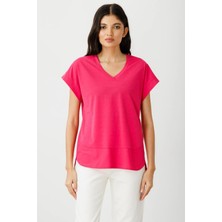 Karma 51475 Onteks V Yaka Kısa Kol Bluz