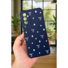 Vip Case Samsung Galaxy M13 Uyumlu Mini Fiyonk Desenli Silikon Darbe Emici Klasik Korumalı Rubber Kılıf