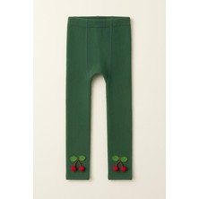 Katia & Bony Çocuk Kiraz Aksesuarlı İçi Havlu Tayt