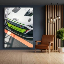 Audi R8 Lms Gt2 Yarış Arabası Kanvas Tablo Alman Panjur Detay Otomobil Tablo