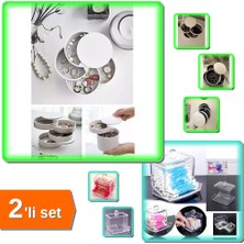 Hereveoyuncak 4 Katlı Dönebilen Silindir Takı + Kapaklı Kulak Çubuğu Düzenleyici - 2li Set XYZ789