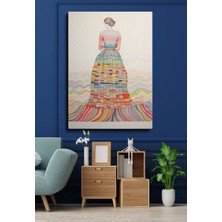 Gülsen Art Kanvas Duvar Tablosu Tekli Hd Dijital Baskı Dikey Canvas Tablo Boho Klasik Modern 140