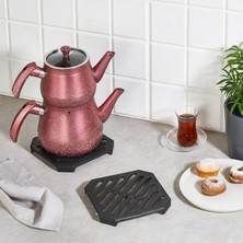 Isıya Dayanıklı Plastik Kare Nihale Tencere Tava Çaydanlık Altlığı