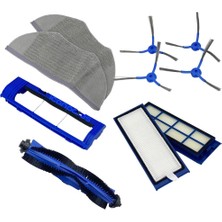 İcanpares Anker Uyumlu Eufy Robovac L70 Hybrid Robot Süpürge Yedek Seti - Ana Fırça, Hepa, Yan Fırça, Mop ve Filtre Parçaları