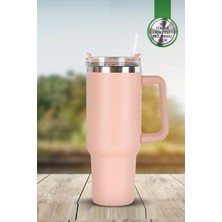 MCM Group Pipetli Çelik Termos Bardak 1,2 Lt – Araç Bardaklığına Sığar - 8660