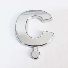 MCM Group Ç Harfi Villa Tipi Krom Yapışkanlı 9 cm Harf