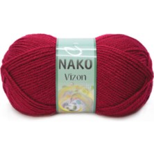 Nako Vizon Koyu Kırmızı 1 Adet Colar : 3630