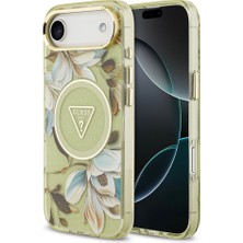 iPhone 17 Air Kılıf Guess Lisanslı M-Safeli Iml Baskılı Üçgen Logolu Metal Kamera Çerçeveli Siyah