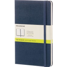 Moleskine Çizgisiz Safir Mavi Defter Cep Boy Sert Kapak