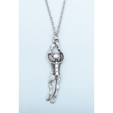 IDR Dalgıç Gümüş Kaplama Düz Zincir Kolye