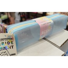 Ada Çanta Kırtasiye Şeffaf Fileli Kalem Çantası Içten Korumalı (22CM*7CM)