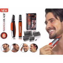 Mena Rise Switch Bladies Profesyonel 6 Parça Pilli Tıraş Makinesi ( Lisinya )