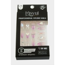 Fantastik Store Misyul Taşlı Takma Tırnak 24 Adet