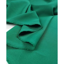 Kumaş Parça Koyu Yeşil Renkte Double Krep Kumaş (En 145 cm x Boy 300 Cm)
