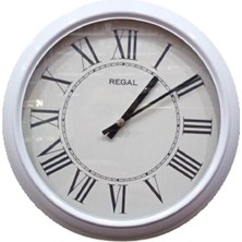 Regal 4290 Wwr Özel Seri Metal Kasa Akar Sessiz Saniyeli Duvar Saati