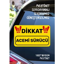 Alışveriş Kurdu Acemi Sürücü Yeni Sürücü Sticker Su Geçirmez Sticker Araba Motor Duvar Cam Etiket Sticker