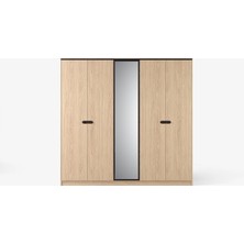 Kelebek Grid 5 Kapaklı Dolap