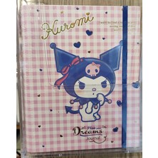 Ada Çanta Kırtasiye Kuromi Hello Kitty Sert Kapak Içten Spiralli Journal Çok Amaçlı Defter ( 24CM * 17 cm )