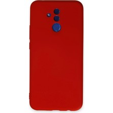 Techmrt Newface Huawei Mate 20 Lite Kılıf Nano Içi Kadife Silikon - Kırmızı