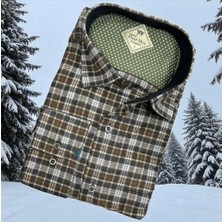 Eren Style Klasik %100 Cotton Uzun Kollu Terletmeyen Kışlık Flanel Kumaş Çok Renkli Gömlek (Regular Kalıp)